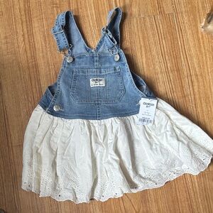 OshKosh B'gosh Denim and White Kids Skirtall